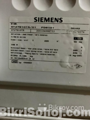 SIEMENS DEEP FRIDGE 265L (Working condition)